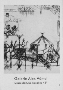 Klee, Paul - 1952 - Galerie Alex Vömel Düsseldorf (Einladung)
