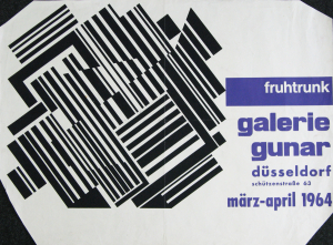 Fruhtrunk, Günter - 1964 - Galerie Gunar Düsseldorf Plakat und Einladung)