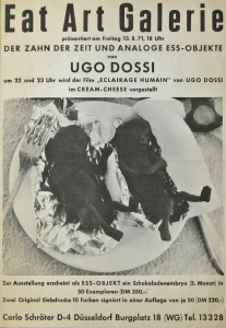 Dossi, Ugo - 1971 - Eat Art Galerie Düsseldorf (Der Zahn der Zeit und analoge Ess-Objekte)