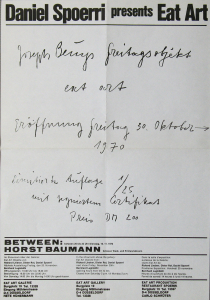 Beuys, Joseph - 1970 - Eat Art Galerie Düsseldorf (Freitagsobjekt)