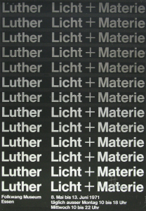 Luther, Adolf - 1971 - Folkwang Museum Essen (Licht + Materie)