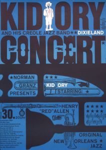 michel + kieser - 1959 - Volksbildungsheim am Eschenheimerturm Frankfurt (Kid Ory Concert and His Creole Jazz Band)