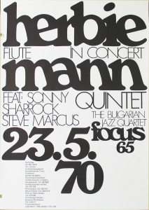 Anonym - 1965 - Volksbildungsheim Eschenheimer Turm  (herbie mann quintet / flute in concert / Feat.: Sonny Sharrock / Steve Marcus / The Bulgarian Jazz Quartett)