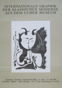 Picasso, Pablo - 1986 - Zeughaus Toskanische Halle Augsburg (Internationale Graphik der Klassischen Moderne)