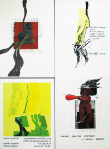 Bushoff, Klaus - 1968 - Galerie Senatore Stuttgart (4 Plakate)