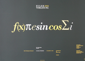 Ott, Nicolaus / Stein, Bernard - 1993 - Schloßtheater im Neuen Palais Potsdam (Euler Vorlesung - Invariants of Manifolds)