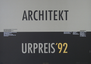 Ott, Nicolaus / Stein, Bernard - 1992 - Berlinische Galerie im Martin-Gopius-Bau Berlin (Architekturausstellung / Architekturpreis)