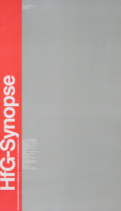 Roericht, Nick H. / edition HFG-Synopse - 1986 - HFG - Synopse / eine synchronoptische Darstellung der Hochschule für Gestaltung Ulm