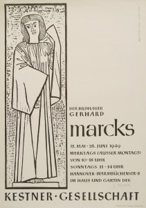 Marcks, Gerhard - 1949 - Kestner-Gesellschaft Hannover (Plakat und Katalog - Kölner Engel)