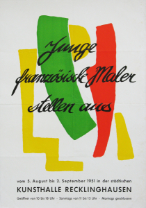 Anonym - 1951 - Kunsthalle Recklinghausen (Junge französische Maler stellen aus - Plakat und Katalog)