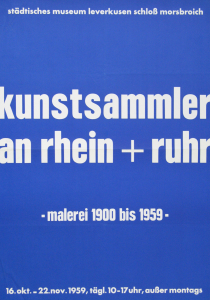 Anonym - 1959 - Museum Schloß Morsbroich Leverkusen (kunstsammler an rhein und ruhr)