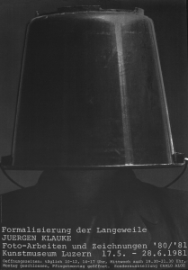 Klauke, Jürgen - 1981 - Kunstmuseum Luzern (Formalisierung der Langeweile)