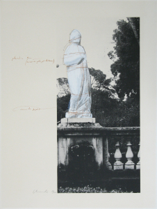 Christo (Javacheff) - 1974 - Wrapped Venus - Project for Villa Borghese Roma