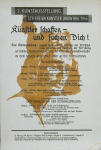 Anonym - 1946 - 2. Kunstausstellung der freuen Künstler Union Bamberg