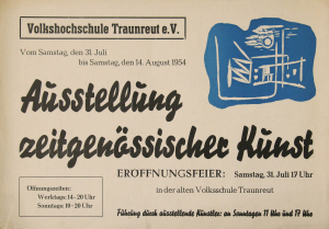 Anonym - 1954 - Volkshochschule Traunreut (Ausstellung zeitgenössischer Kunst)