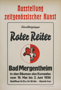 Anonym - 1956 - Kursaal Bad Mergentheim (Ausstellung zeitgenössischer Kunst / Künstlergruppe Roter Reiter)