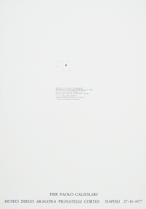 Calzolari, Pier Paolo - 1977 - Museo Diego Aragona Pignatelli Cortes Napoli