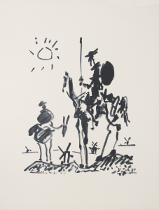 Picasso, Pablo - 1961 - Librairie Saint-Germain Paris (Don Quixote)
