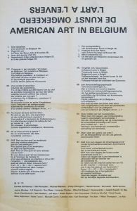 Boogh, Lotte - 1977 - American Art in Belgium - De Kunst omgekeerd / LArt à lEnvers
