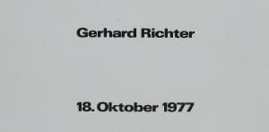 Richter, Gerhard - 1989 - Museum Haus Esters Krefeld (18.Oktober 1977)