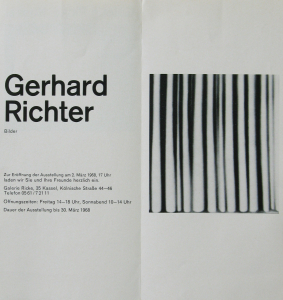 Richter, Gerhard - 1968 - Galerie Ricke Kassel (Bilder / Vorhang)
