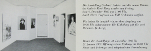 Richter, Gerhard - 1966 - Galerie René Block Berlin