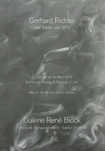 Richter, Gerhard - 1974 - Galerie René Block Berlin (Gerhard Richter - Vier Bilder von 1973)