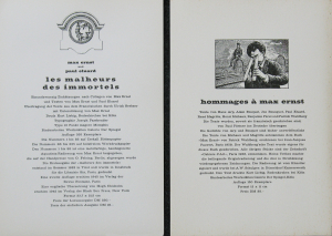 Ernst, Max - 1964 - Galerie Der Spiegel Köln (hommage à max ernst / max ernst und paul eluard - les malheurs des immortels)