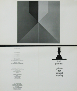 Gerstner, Karl - 1963 - Galerie Der Spiegel Köln (serielle Bilder / serielle Bilder zum verändern...)