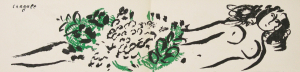 Chagall, Marc - 1952 - Galerie Der Spiegel Köln / Gérard Schneider Paris (Nu aux Fleurs / Fables de la Fontaine)