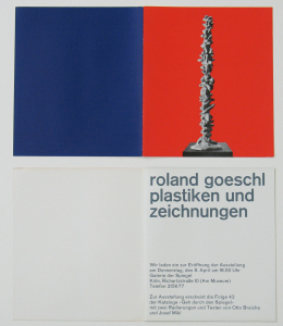 Goeschl, Roland - 1965 - Galerie Der Spiegel Köln (Einladung)