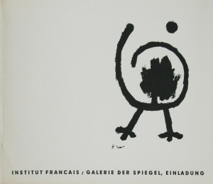 Klee, Paul - 1952 - Institut Francais / Galerie Der Spiegel Köln (Einladung / In der Leibeshöhle / Moderne Malerei seit Kandinsky - Jean Rouvier - Boris de Schloezer)