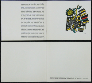 Léger, Fernand - 1955 - Galerie Der Spiegel Köln (Das graphische Werk / Die beiden Sonnenblumen)