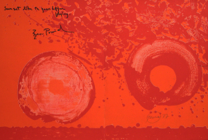 Piene, Otto - 1977 - Sunset like the grasshopper flying. Ezra Pound