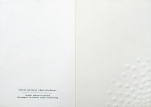 Uecker, Günther - 1975 - Galerie der Buchhandlung Claus Lincke Düsseldorf (Einladung / eugen gomringer / wie weiß ist wissen die weisen)