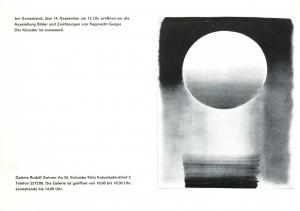 Geiger, Rupprecht - 1964 - Galerie Zwirner Köln