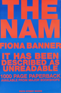 Banner, Fiona - 1997 - Frith Street Books (The Nam)