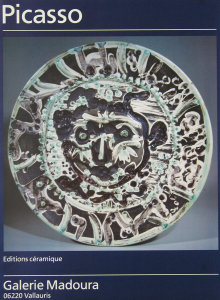 Picasso, Pablo - 1988 -  Galerie Madoura Vallauris (Editions céramique /  Visage de faune tourmenté)