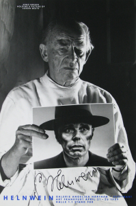 Helnwein, Gottfried - 1989 - Art Frankfurt / Galerie Angelika Harthan Stuttgart (Arno Breker holding a picture of Joseph Beuys)