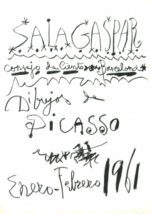 Picasso, Pablo - 1961 - (Dibujos de Picasso) Sala Gaspar Barcelona