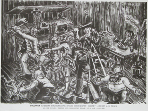 Immendorff, Jörg - 1986 - Galerie Michael Werner Köln (Skulptur / Baselitz - Broodthaers - Byars - Immendorff - Kirkeby - Lüpertz - A.R. Penck)