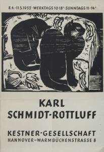 Schmidt-Rottluff, Karl - 1952 - Ausstellung Kestner-Gesellschaft Hannover (Katzen)