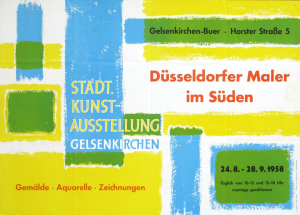 Patzies, Ernst - 1958 - Städtische Kunst Ausstellung Gelsenkirchen (Düsseldorfer Maler im Süden)