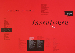 Ott, Nicolaus / Stein, Bernard - 1992 - Inventionen / 10 Jahre Berliner Festival