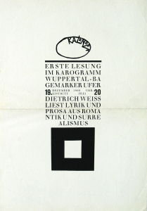 Ebeling, Bernd / Dietrich, Hansjoachim - 1960 - Kalender Verlag Wuppertal (Dietrich Weiss liest Lyrik und Prosa aus Romantik und Surrealismus)