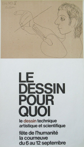 Picasso, Pablo - 1973 - Parc Paysager de la Courneuve (Fete de lHumanité / Le dessin pour quoi)