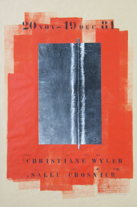 Wyler, Christiane - 1981 - Salle Crosnier / Palais de lAthénée Genf