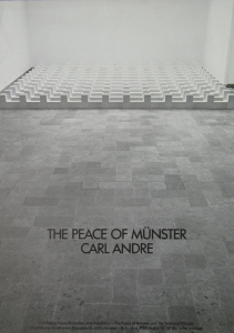 Andre, Carl - 1984 - Westfälischer Kunstverein Münster (THE PEACE OF MÜNSTER)