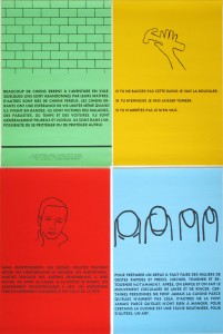 Holzer, Jenny / Nadin, Peter - 1981 - Le Nouveau musée Lyon (Living Series - 4 Plakate)