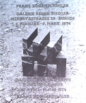 Eggenschwiler, Franz - 1974 - Galerie Ziegler Zürich